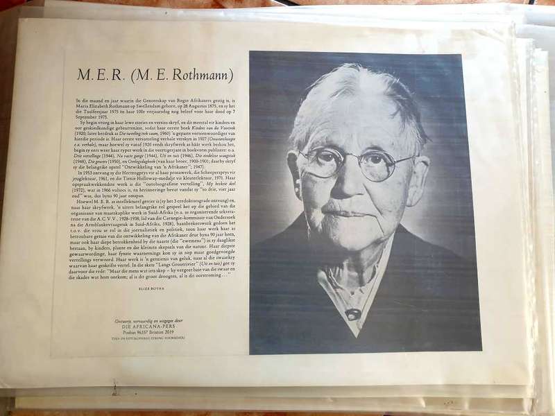 FAMOUS SOUTH AFRICAN WRITER/ POET CARTON DISPLAY A3 SIZE