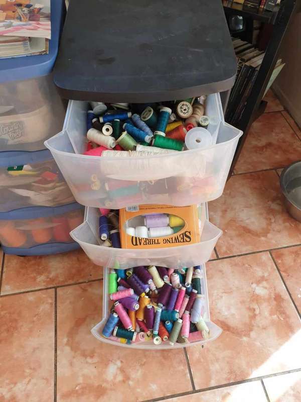 LARGE QUANTITY OF SEAMSTRESS STOCK, HUNDREDS OF ITEMS, EVERTHING YOU NEED.