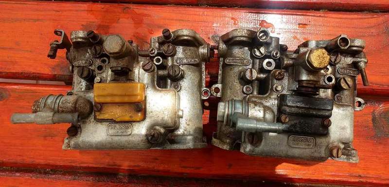 SET OF DELORTO ITALY DLH 40 CARBURETTORS