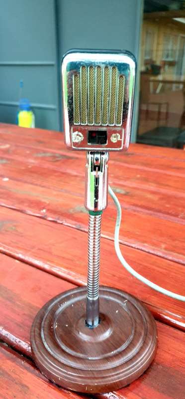 RARE VINTAGE BREVETTE ITALY MICROPHONE