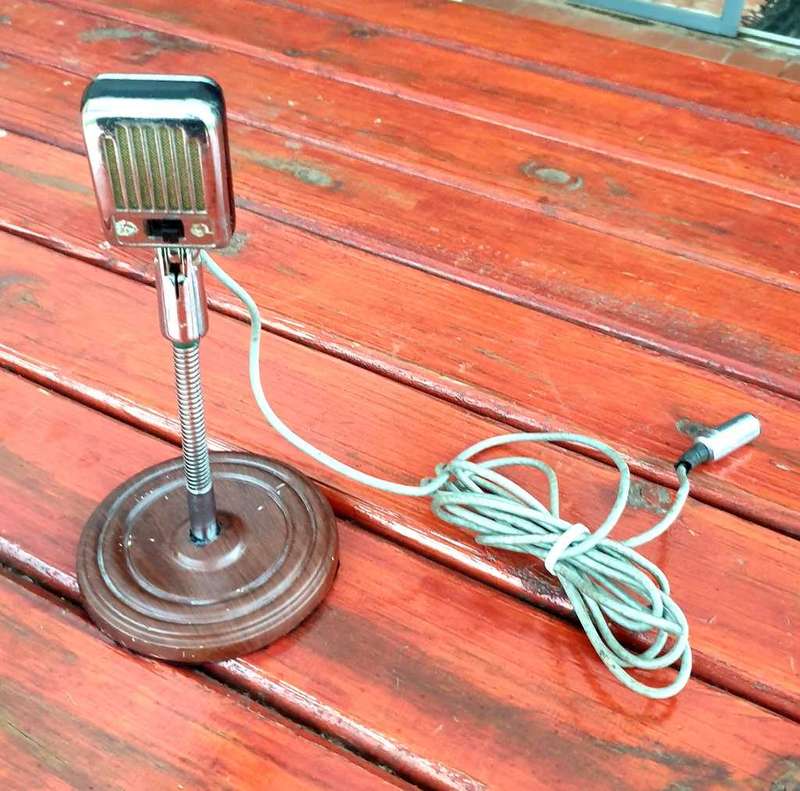 RARE VINTAGE BREVETTE ITALY MICROPHONE