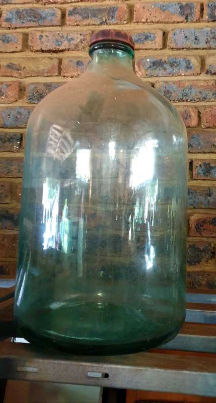MASSIVE VINTAGE 25-30 L THICK GLASS BOTTLE