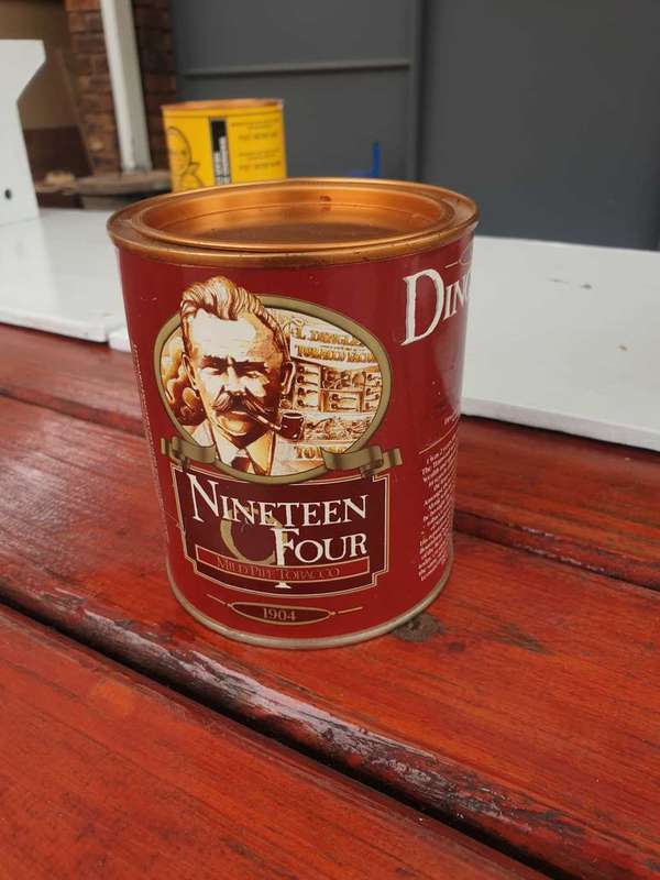 VINTAGE DINGLER`S NINETEEN O FOUR TOBACCO TIN 200 G