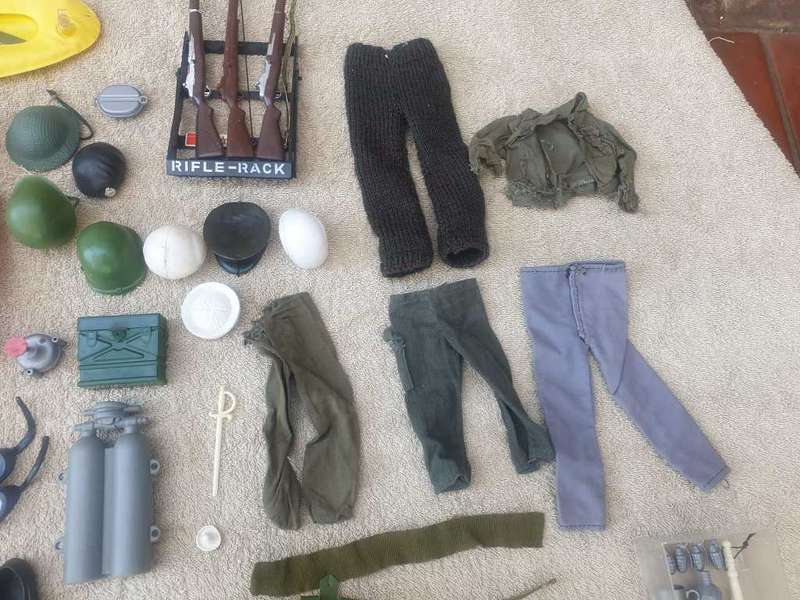 RARE 1964 ACTION MAN HASBRO WITH LOTS OF ACCESSORIES