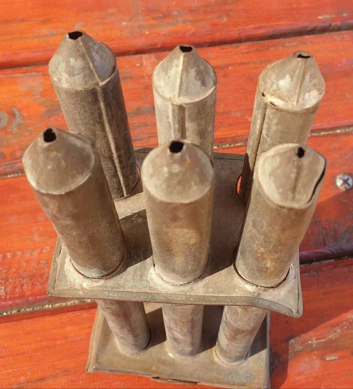 VERY OLD CANDLE MAKING MOULD 260 MM HIGH