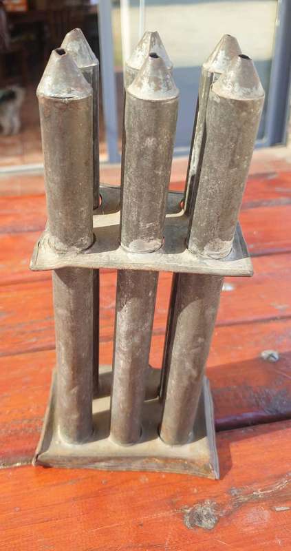 VERY OLD CANDLE MAKING MOULD 260 MM HIGH