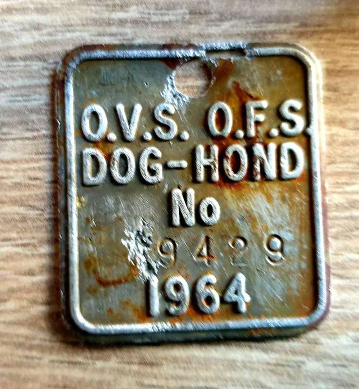 VINTAGE DOG TAX TOKEN