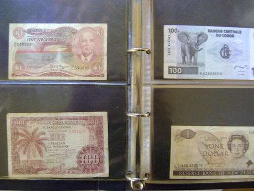 A COLLECTION OF INTERNATIONAL BANK NOTES & A FEW SA NOTES!!!!