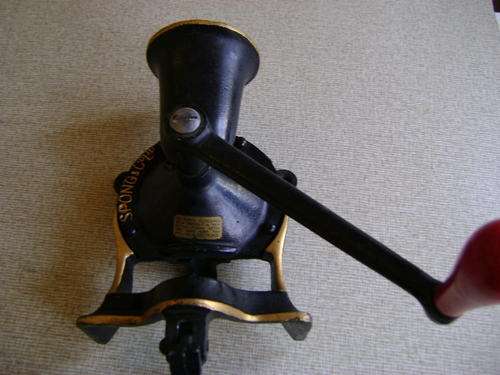 COFFEE GRINDER BY SPONG AND COMPANY NO 3 MADE IN ENGLAND