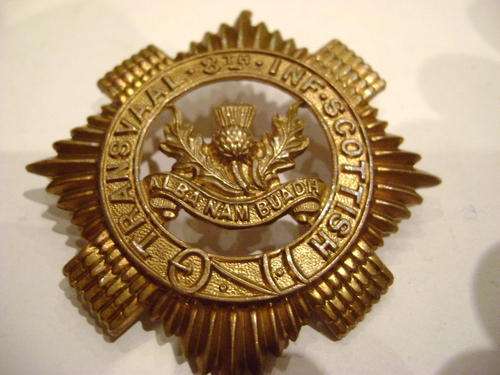 TRANSVAAL 8TH SCOTTISH INF BADGE