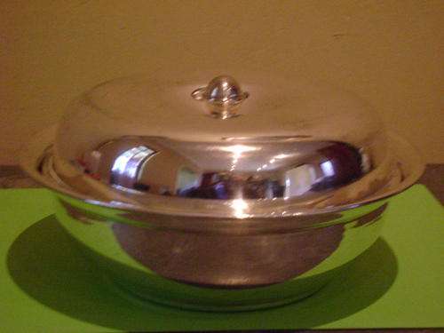 EPNS DISH WITH LID