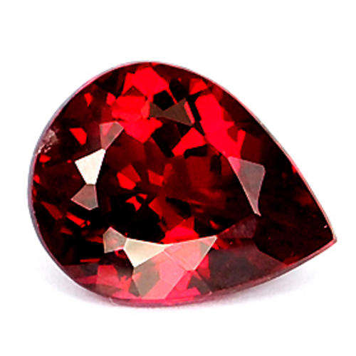 15.83ct BLAZING PEAR CUT BRAZIL RASPBERRY RED TOPAZ GEM