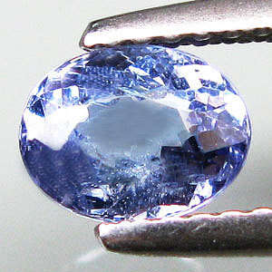 PRETTY NATURAL UNHEATED BLUE TANZANITE 0.90CT