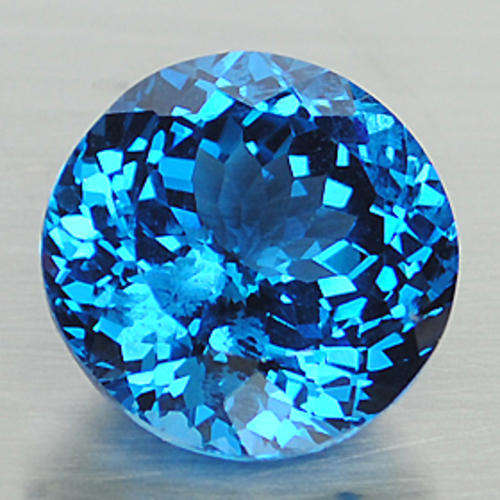 20.49ct  ROUND CUT BRAZIL LONDON BLUE TOPAZ GEM