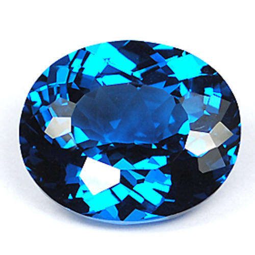 22.72ct BEAUTIFUL OVAL BRAZIL LONDON BLUE TOPAZ GEM
