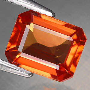 2.16 CT. BEST EMARALD CUT PADPARADSCHA NATURAL SAPPHIRE