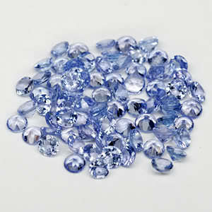 4.8CT OF TANZANITE ROUNDS IN VIOLET BLUE 127 PIECES
