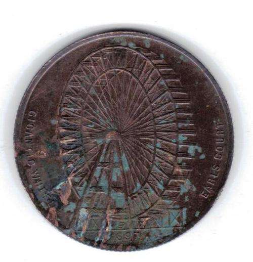 1897 EARL COURT GIGANTIC WHEEL MEDALION
