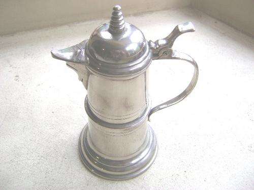 VINTAGE MARKED SILVER PLATE POT WITH LID