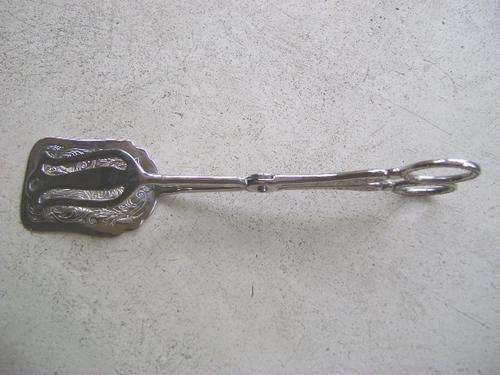 SILVER PLATED CAKE LIFTER TONGS