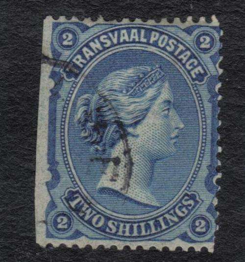 2 SHILLING VICTORIA BOURNE HEAD SET STAMP FINE USED