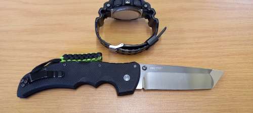 Casio G and Cold steel Recon.