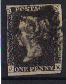 penny black 1d plate 5