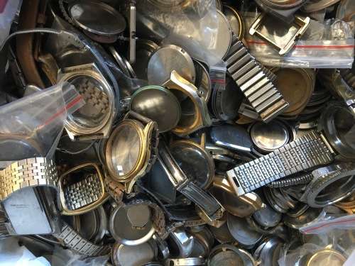 Watch parts - enormous bag of odds and ends