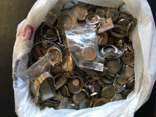 Watch parts - enormous bag of odds and ends
