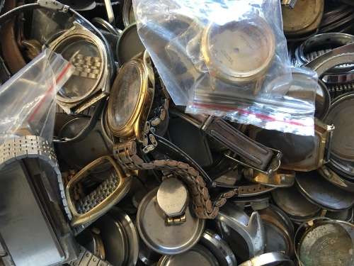 Watch parts - enormous bag of odds and ends