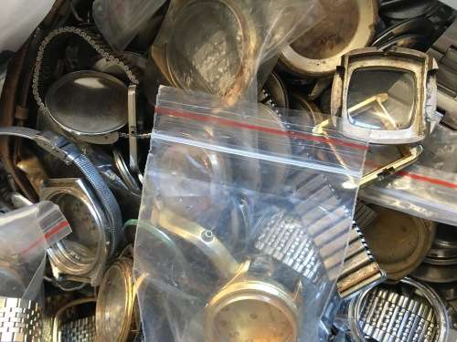 Watch parts - enormous bag of odds and ends