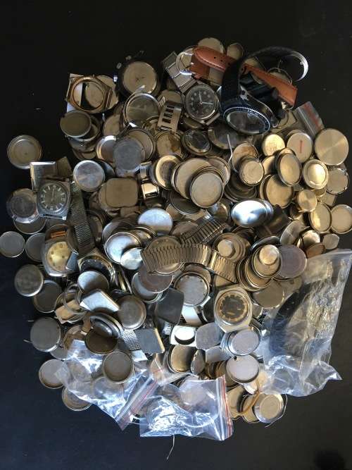 Load of watch parts - enormous bag of odds and ends