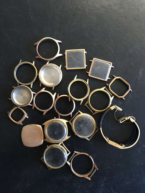 Swiss watch cases - all gold plated