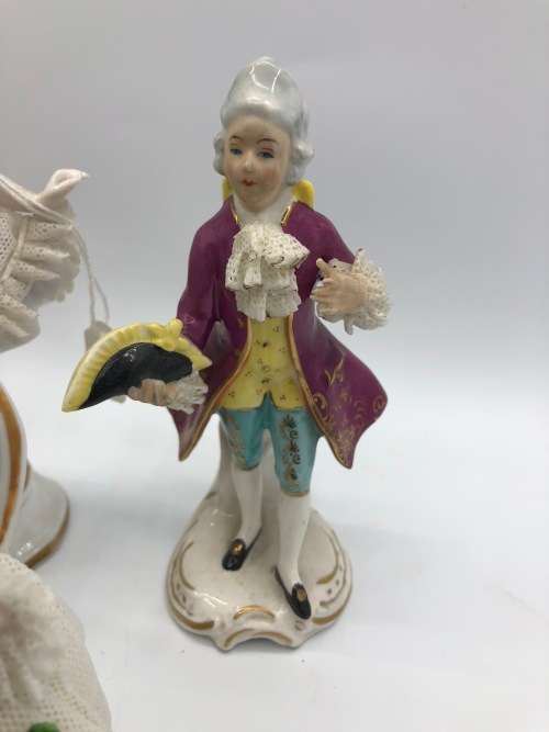 Magnificent Dresden porcelain figurines - no reserve