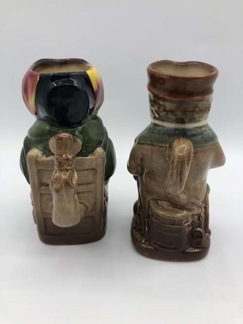 Royal Doulton Jugs Sairey Gamp & Capt Cuttle - perfect condition