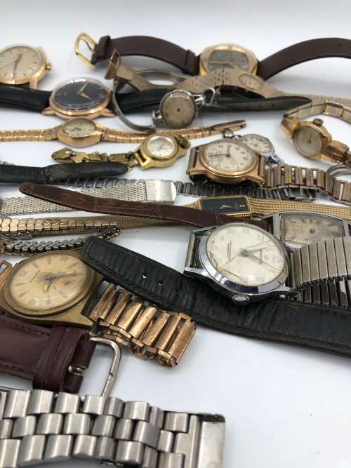 Swiss watches and watch parts - two massive lots one price