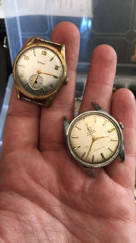 Swiss watches and watch parts - two massive lots one price