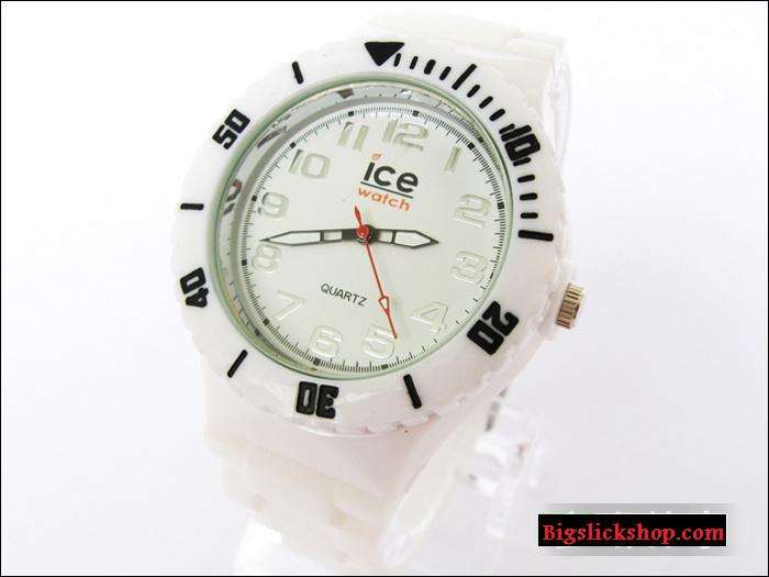 Silicone Ice Quartz Watch -White ODM