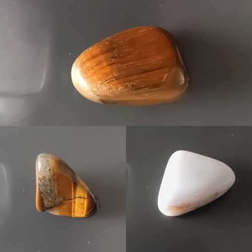 24 SEMI PRECIOUS TUMBLED GEMSTONES