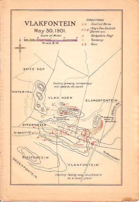 Anglo-Boer War Map, Vlakfontein May 30, 1901