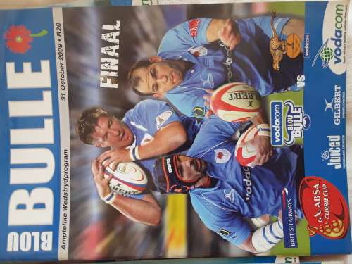 15 Bulls Rugby Match Programs 2008-09