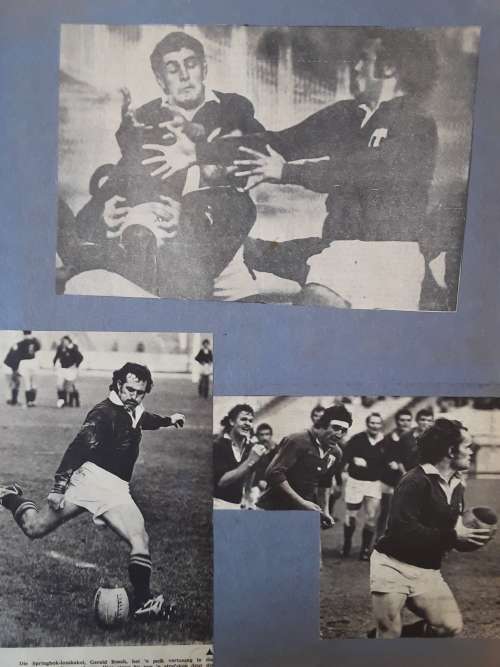 1974 Springbok Rugby Tour to France Scrapbook/Plakboek