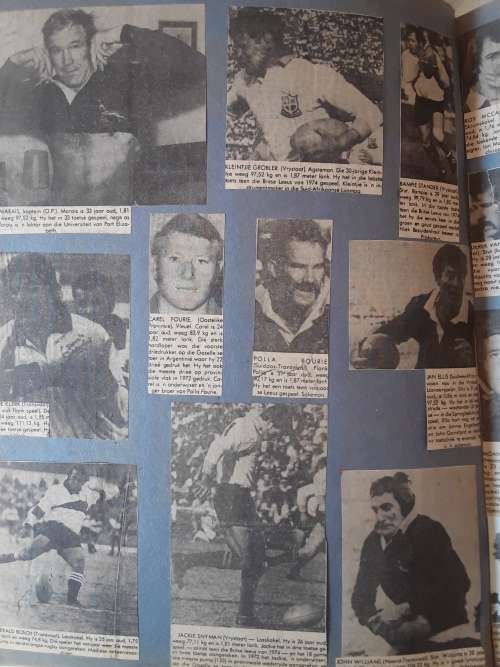 1974 Springbok Rugby Tour to France Scrapbook/Plakboek