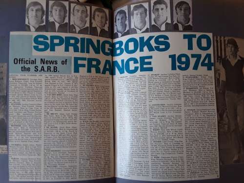 1974 Springbok Rugby Tour to France Scrapbook/Plakboek