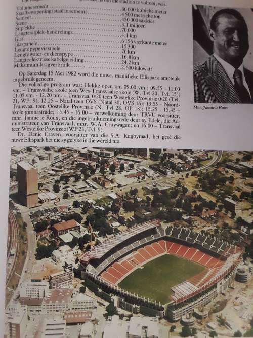 Springbok Autographs + Transvaal Rugbyvoetbal Unie 100 Jaar