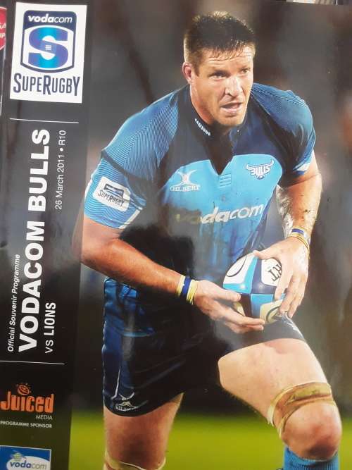 9 Bulls Rugby Match Programs 2011