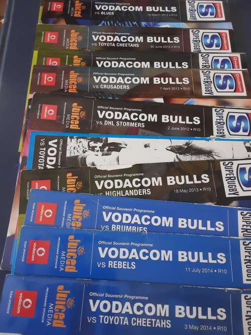 12 Bulls Rugby Match Programs 2012-14