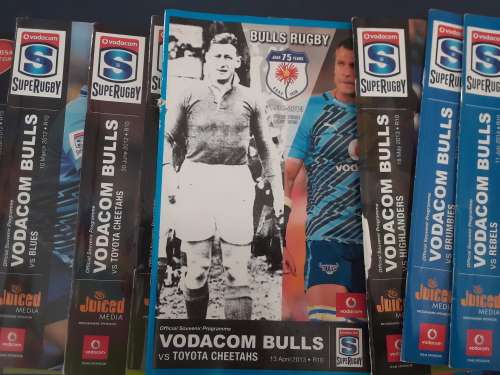 12 Bulls Rugby Match Programs 2012-14