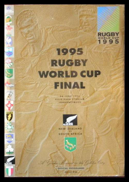Official Programme: 1995 RUGBY WORLD CUP FINAL New Zealand vs South Africa 24.6.1995 Ellis Park