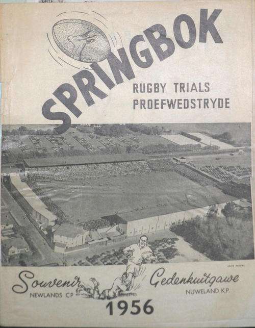 Springbok Rugby Trials 1956 Souvenir/Programme